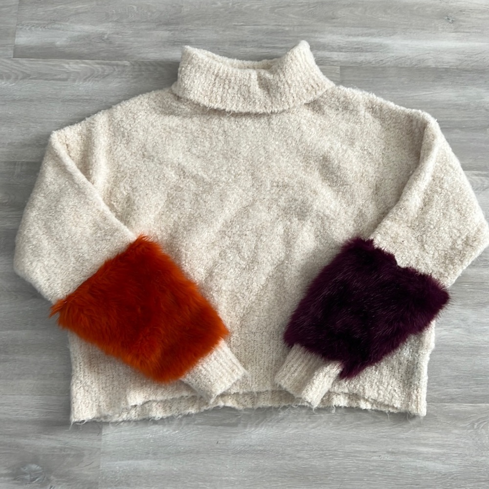 zara knit turtleneck sweater
